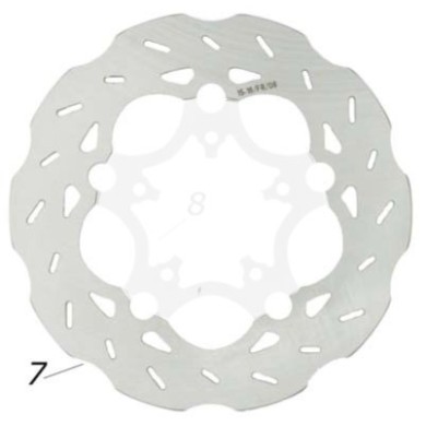 Disque Frein arrière V04 CRG, MONDOKART, kart, go kart