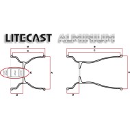 Llanta DELANTERA Aluminio Douglas DWT Lite-Cast 130 mm