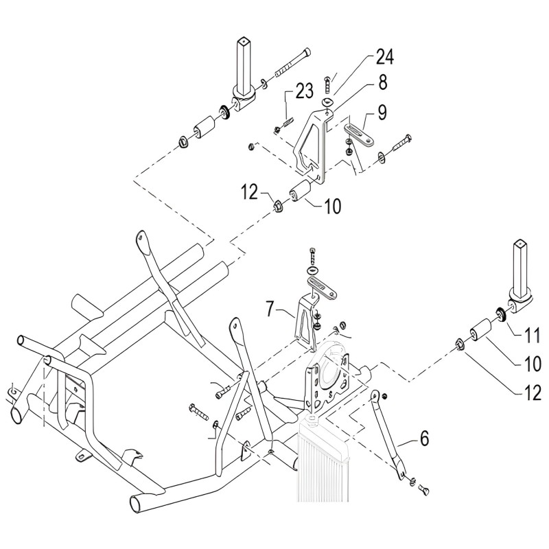 Buje EXTERNO Parachoques Trasero DD2 - BIRELART, MONDOKART