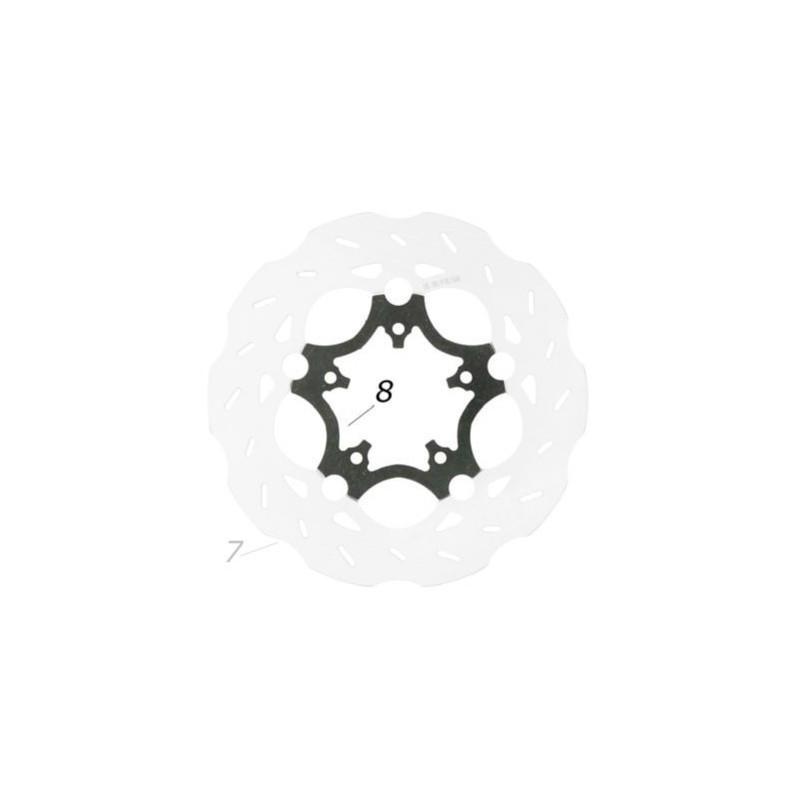 Soporte Disco Freno Trasero V04 CRG, MONDOKART, kart, go kart
