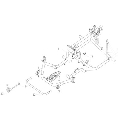 Anschlaghalter Gaspedal - BIRELART, MONDOKART, kart, go kart