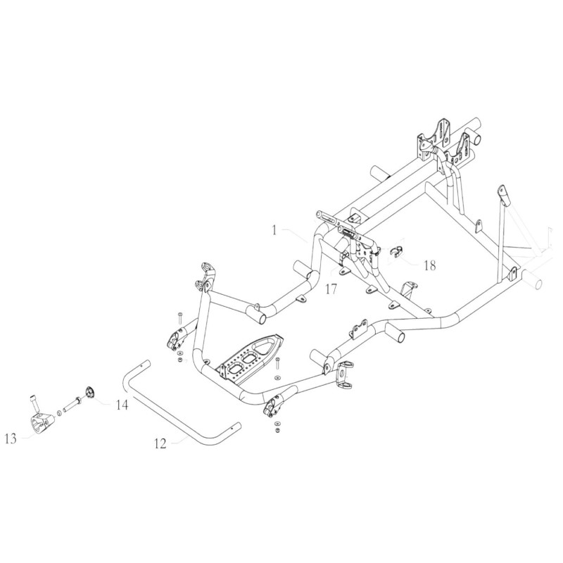 Anschlaghalter Gaspedal - BIRELART, MONDOKART, kart, go kart