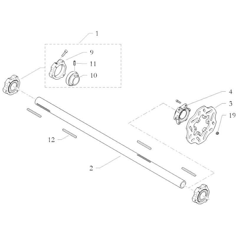 Key Axle Flat 8x4,5x60 - BIRELART, mondokart, kart, kart store