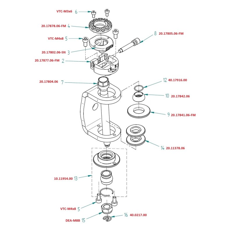 Tornillo M5x30 Regulación Caster / Camber - BIRELART