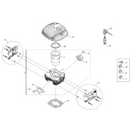 Cylindre Complet 60cc MINI 4 / 4B - TM KART, MONDOKART, kart