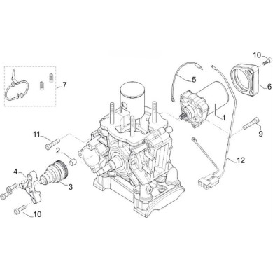 Kit Support Starter Motor - BMB EKA, mondokart, kart, kart