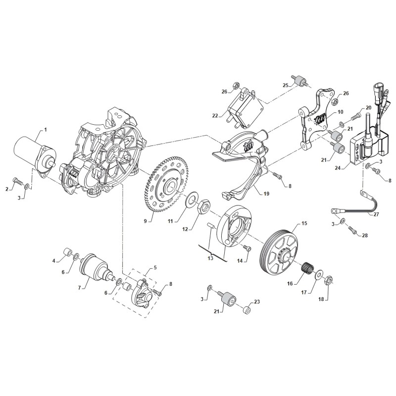 Supporto Centralina + Pompa Benzina MINI 4 / 4B – TM KART