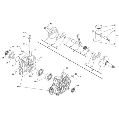 Tapa Rodamiento Cárter MINI 4 / 4B – TM Kart, MONDOKART, kart
