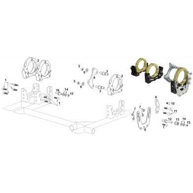 Support Protection Disque Frein - CRG, MONDOKART, kart, go