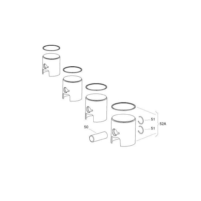 Axe Piston Biconic 12 x 35 mm Iame 60cc Swift, MONDOKART, kart