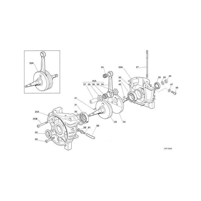 Demi-vilebrequin coté pinion Iame Swift 2010 - 2014, MONDOKART