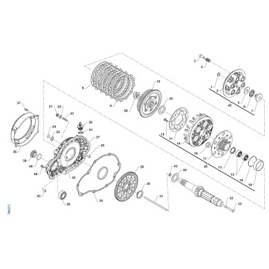 Seeger Visor Tapa Embrague TM KZ R3, MONDOKART, kart, go kart
