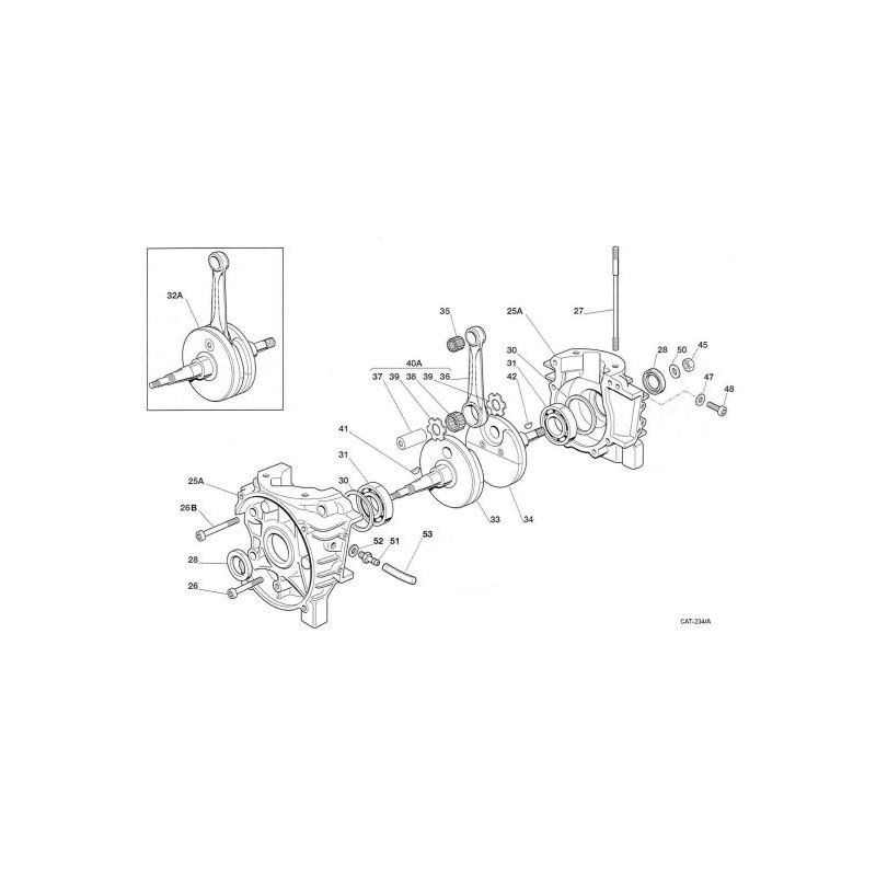 Maneton 18 x 40 mm plein Iame, MONDOKART, kart, go kart