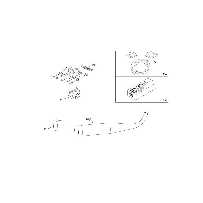 Collettore scarico Iame Swift 60cc (2007 - 2014) X30