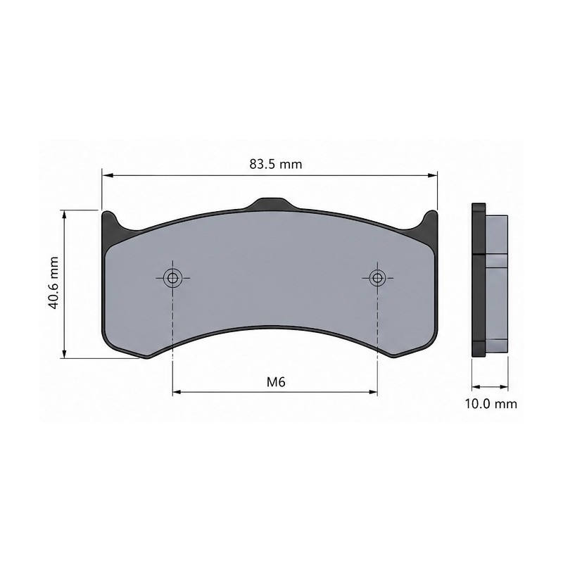 Pastilla Freno Trasera MS KART, MONDOKART, kart, go kart
