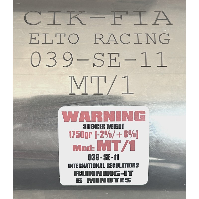 Silenziatore Scarico ELTO - MT1 - NEW!!!