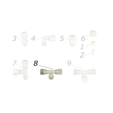 T connection for CRG caliper, mondokart, kart, kart store