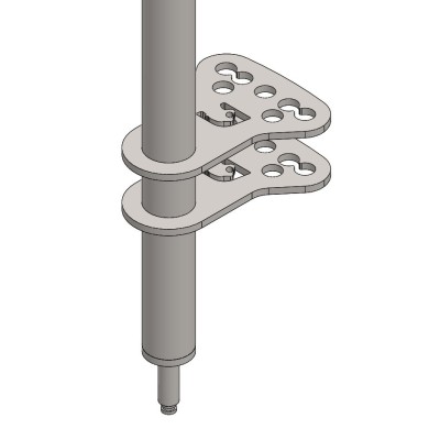 Steering Column 420mm Parolin MINI RACING DEPARTMENT