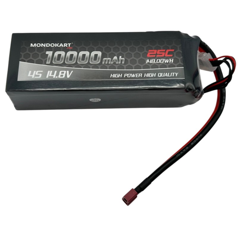 Batteria Lipo GRANDE 10.000 Mah 14,8v, MONDOKART, kart, go