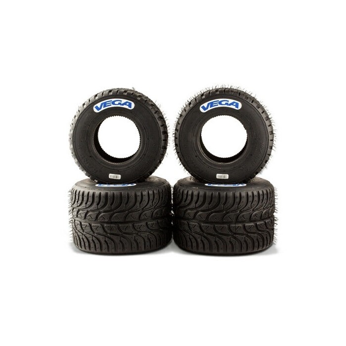 Vega Rain W6 Tyre Set - SECOND CHOICE, mondokart, kart, kart