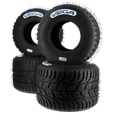 Vega Rain W6 Tyre Set - SECOND CHOICE, mondokart, kart, kart