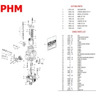 Kit Joints Complet - DellOrto PHM, MONDOKART, kart, go kart