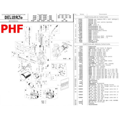 Kit Guarnizioni Completo - Dellorto PHF, MONDOKART, kart, go