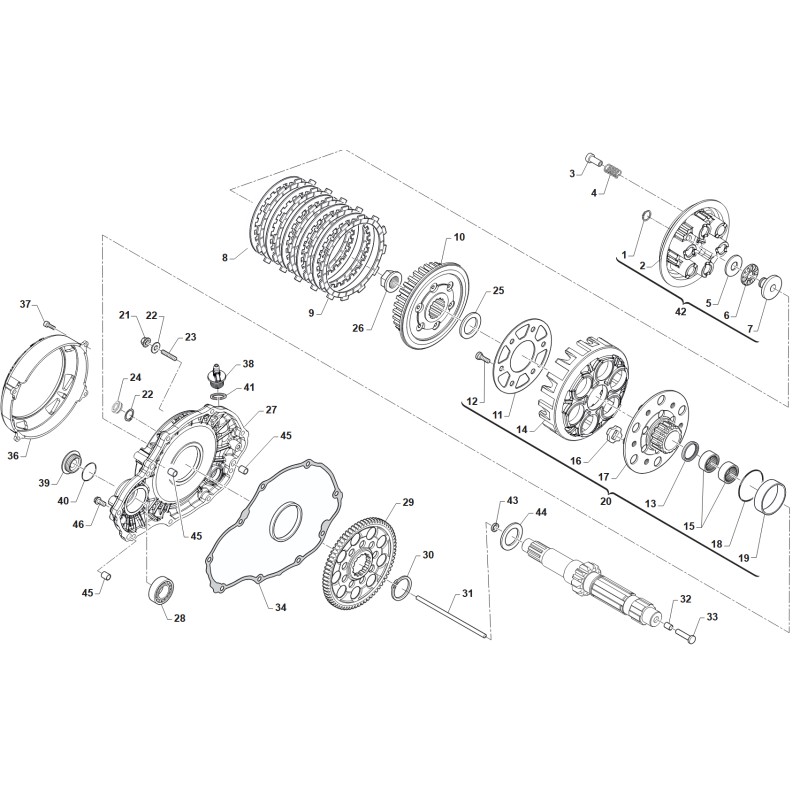 Clutch Friction Disc TM KZ R3 - COMPATIBLE, mondokart, kart