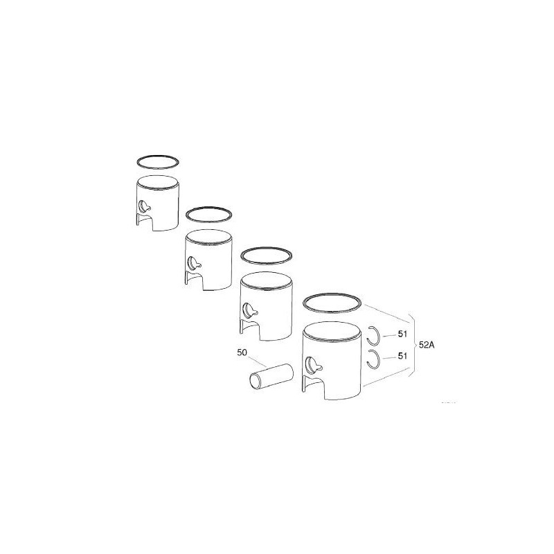 Piston IAME X30 ORIGINAL 125cc, MONDOKART, kart, go kart