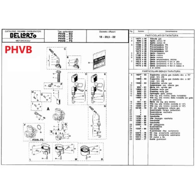 Black Float Single - Dellorto PHBE - PHB - PHBL - PHF - PHM -