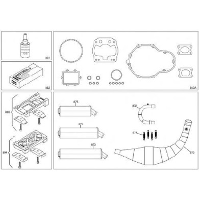 Kit Juntas Iame Screamer KZ, MONDOKART, kart, go kart, karting