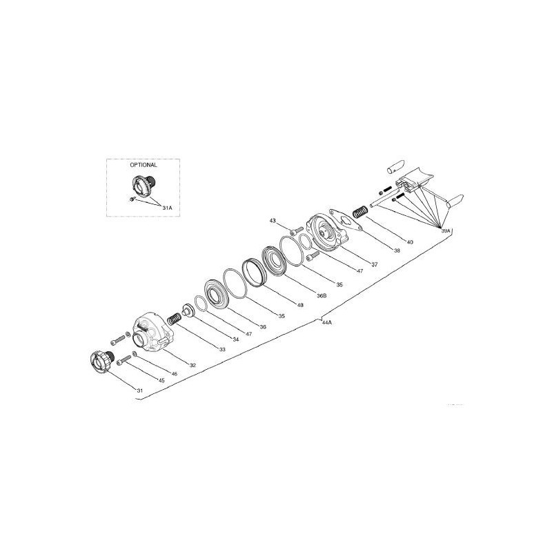 Molla compressione valvola scarico Iame KF, MONDOKART, kart, go