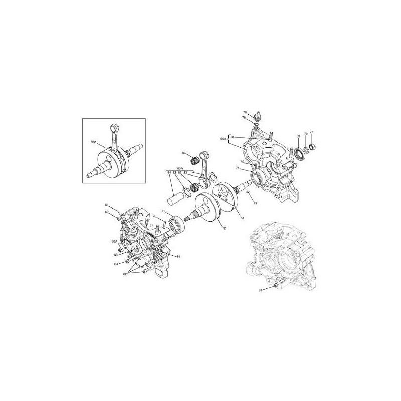 Bielle Complet 104mm Maneton 48,8 IAME KF Reedster, MONDOKART