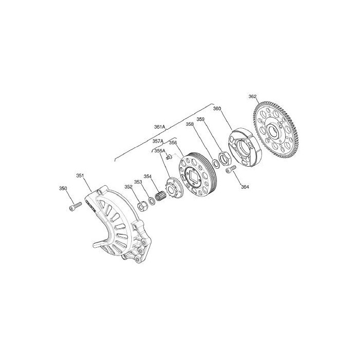 Embrayage (moyeu garnì) Iame, MONDOKART, kart, go kart