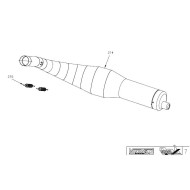 Molla scarico marmitta 100mm Vortex Rok - Super Rok - Rok GP -