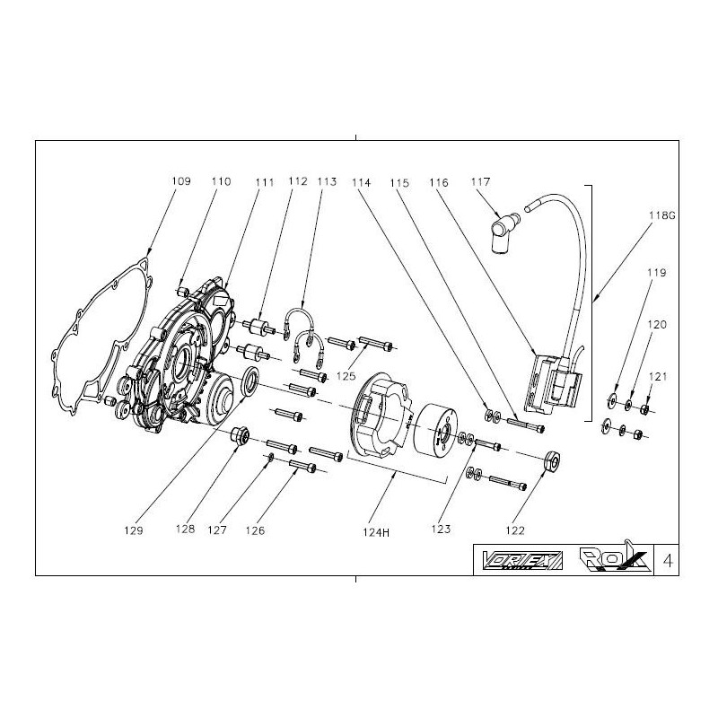 Bobina digitale 500210 Vortex Rok - Junior Rok, MONDOKART