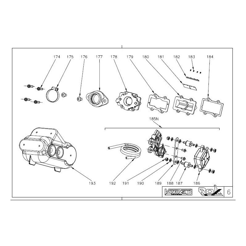Joint Convoyeur / pyramide Clapets Vortex Rok - junior Rok