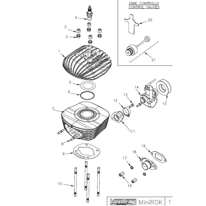 Washer head 8,5x15x8 Minirok 60cc Vortex, mondokart, kart, kart