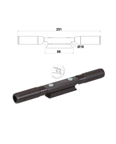 Aluminum footrest bar