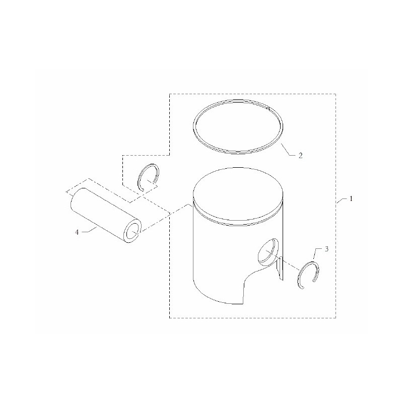 Segment piston (bande) EKL Easykart 60cc, MONDOKART, kart, go