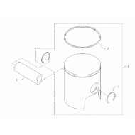 Segment piston (bande) EKL Easykart 60cc, MONDOKART, kart, go