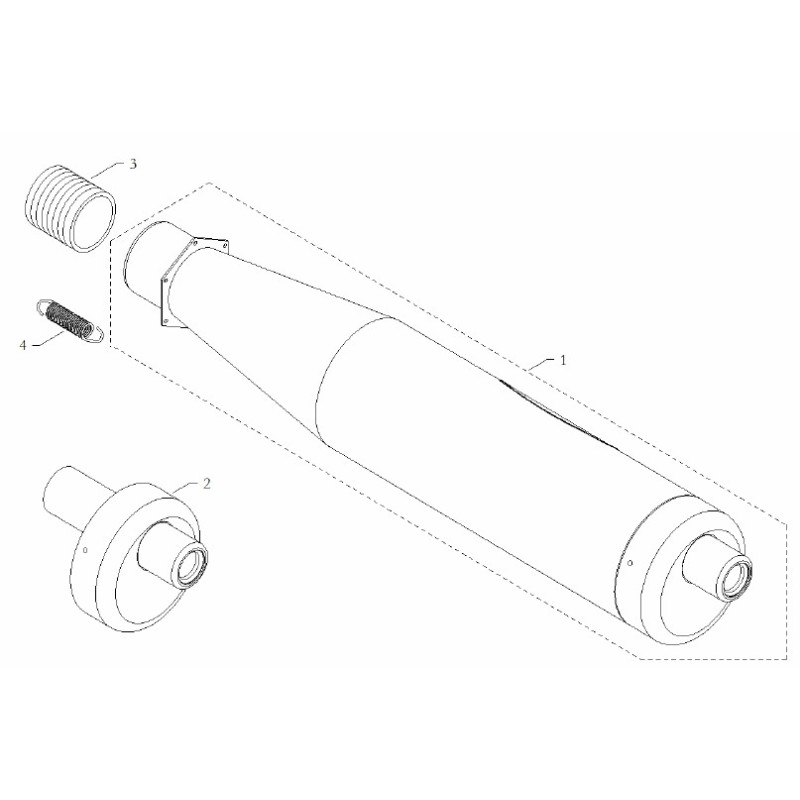 Flessibile D. 32mm x L. 200mm BMB 60cc Easykart EKL, MONDOKART