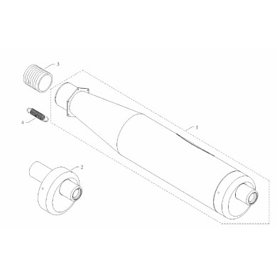 Terminale silenziatore EKA BMB Easykart, MONDOKART, kart, go