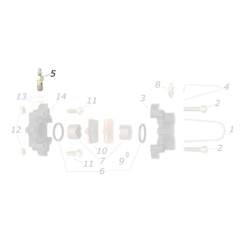 Vis de Purge frein complete CRG, MONDOKART, kart, go kart