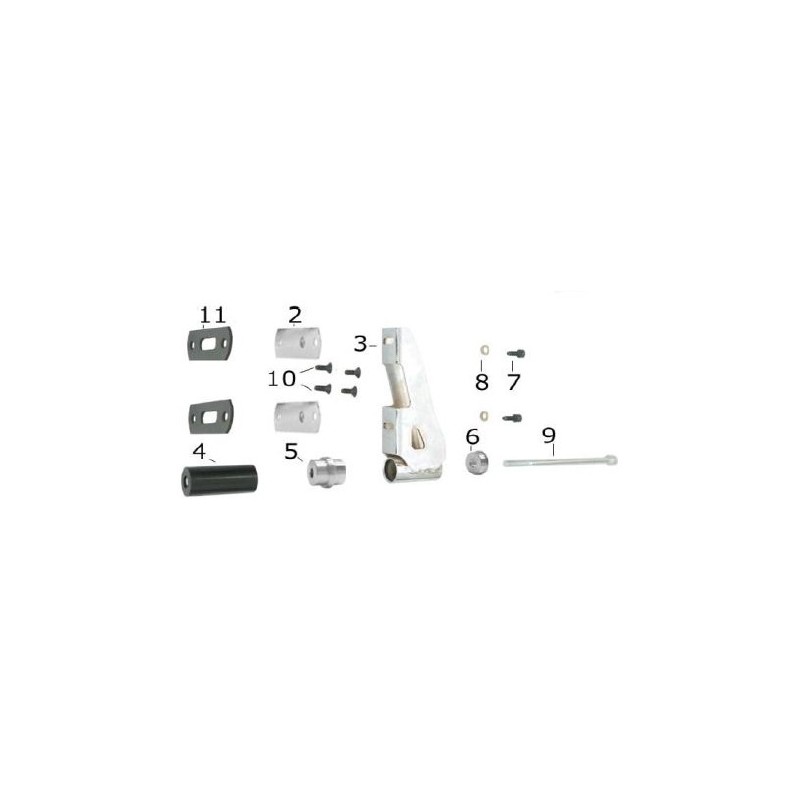 Support pare-chocs arrière CRG, MONDOKART, kart, go kart