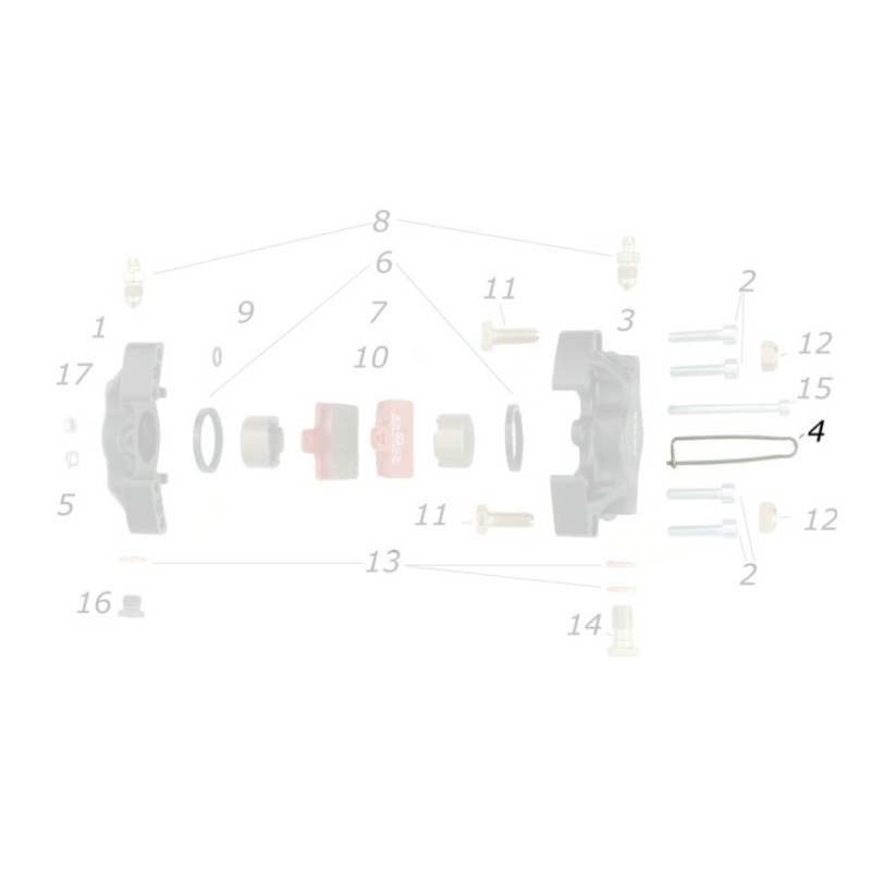 Sicherheitsnadel vorne CRG V05 / V04, MONDOKART, kart, go kart