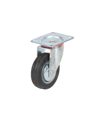 Swivel front wheel for trolley