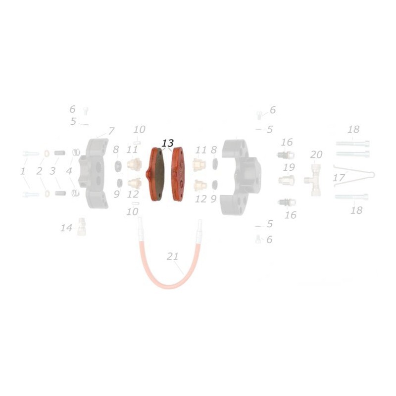 Front brake pad V99 CRG, mondokart, kart, kart store, karting