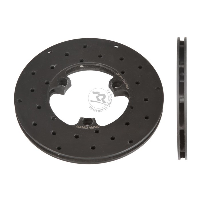 Disco Freno Delantero ventilado perforado 160x12mm derecho