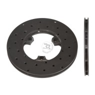 Disc belüftete Vorderbremse gebohrt Links 160x12mm (Gusseisen)